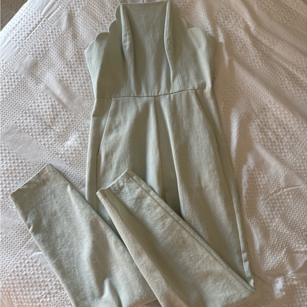 Light denim Elegant Women's Jumpsuit